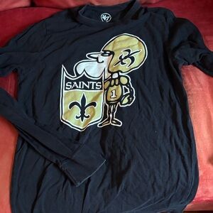 47 Brand Black Long Sleeve Shirt